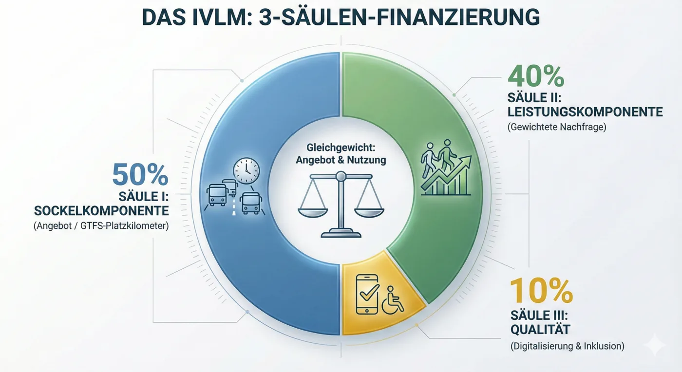 DAS IVLM: 3-SÄULEN-FINANZIERUNG