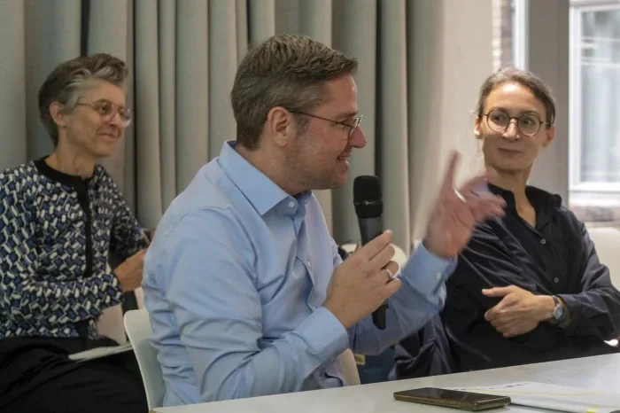 Marcel Hardrath in einer Diskussion